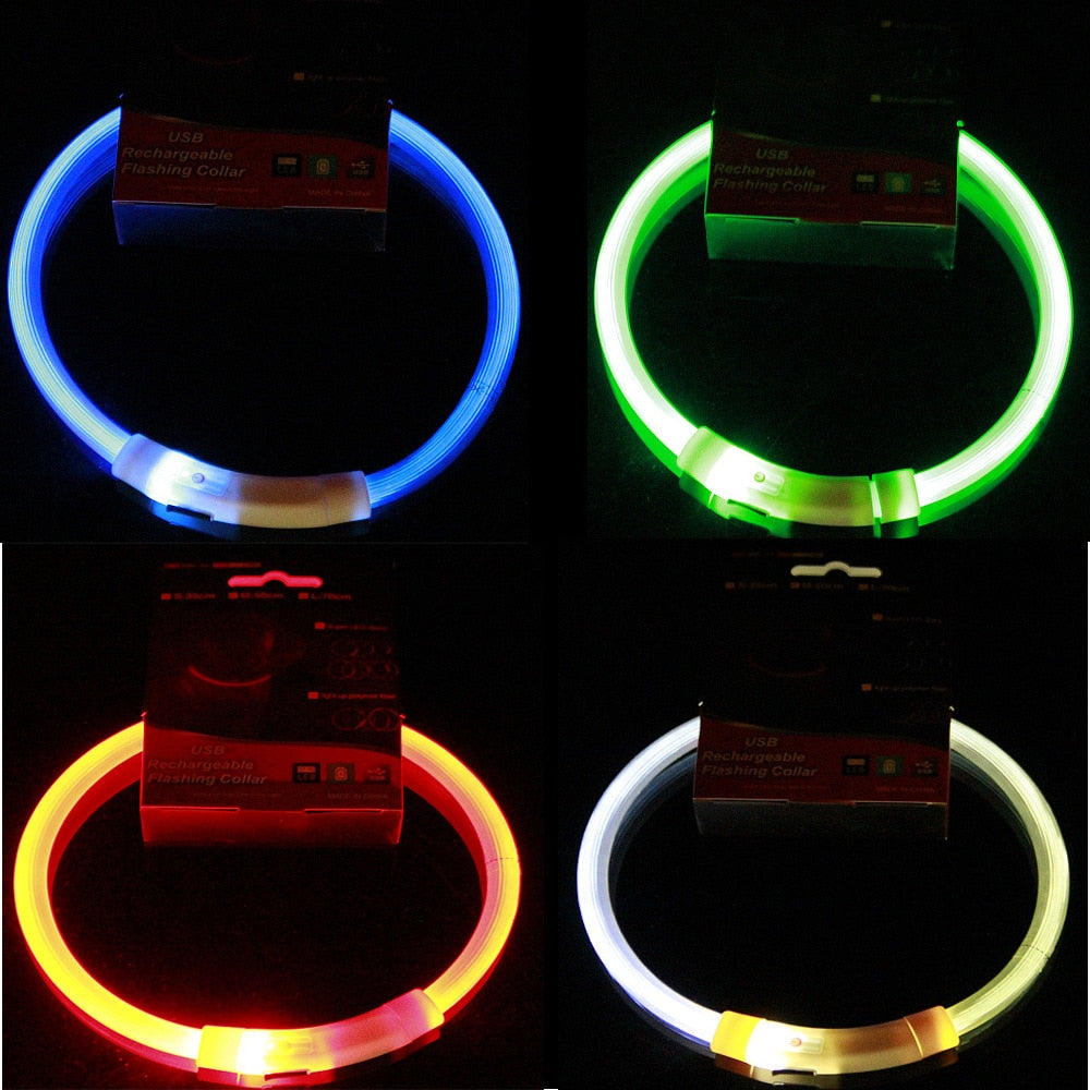 LED anti-lost pet luminous collar