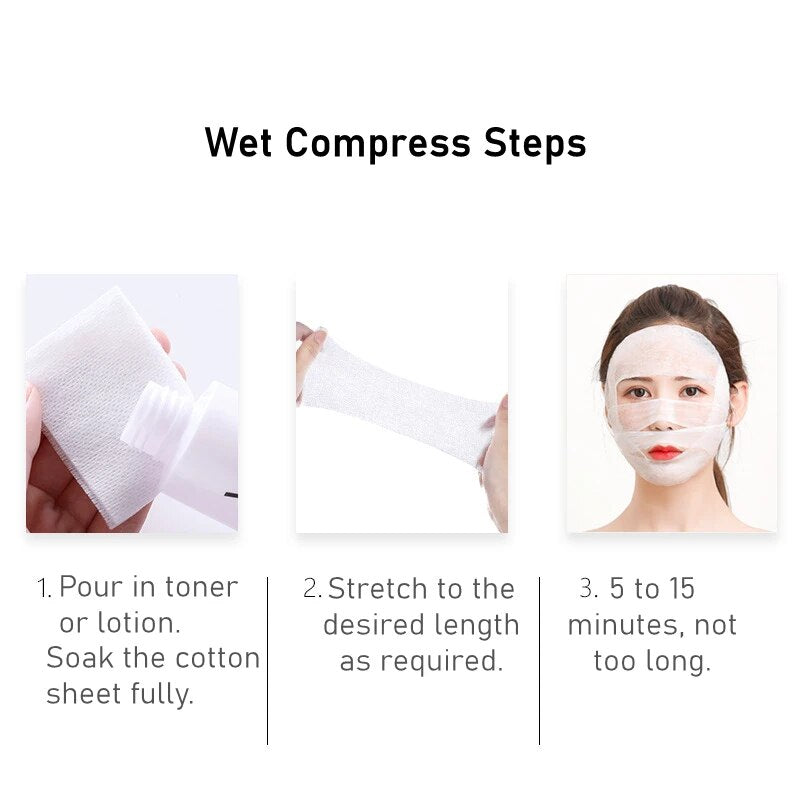 Disposable Cosmetic Cotton, Mask Wet Application