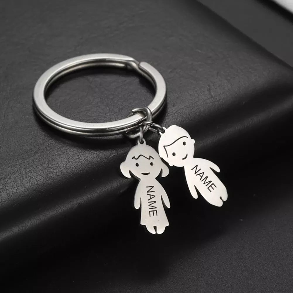 Customized family and friend name keychains