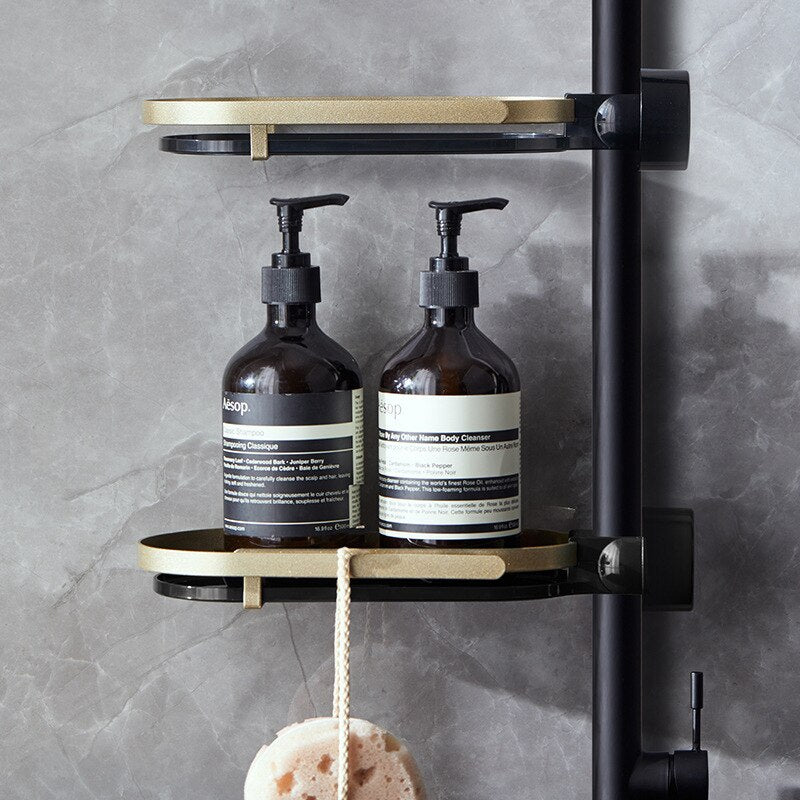 Kitchen and bathroom faucet storage rack