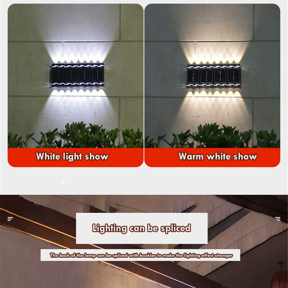 LED solar wall light balcony light