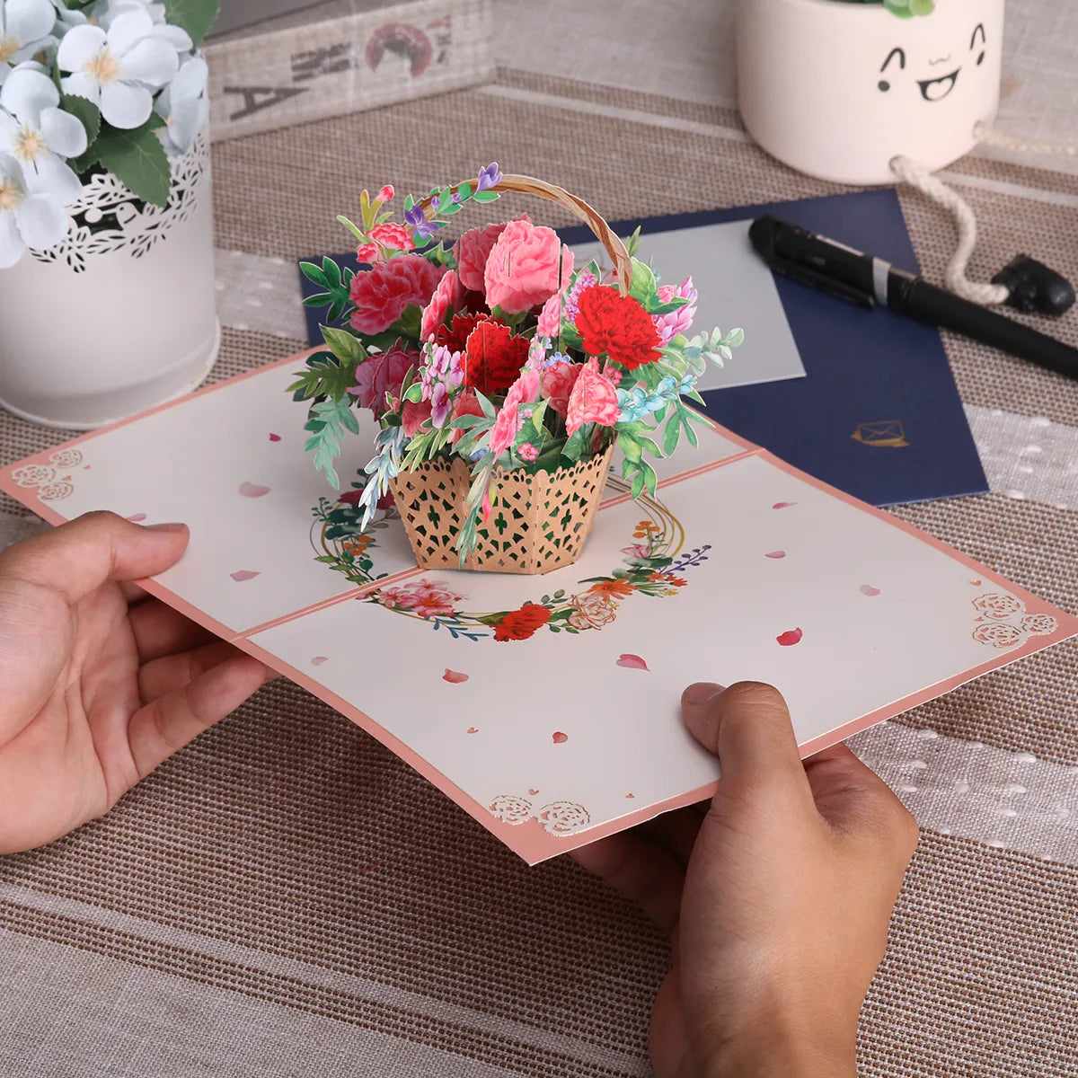 Flower Basket Pop-Up Card