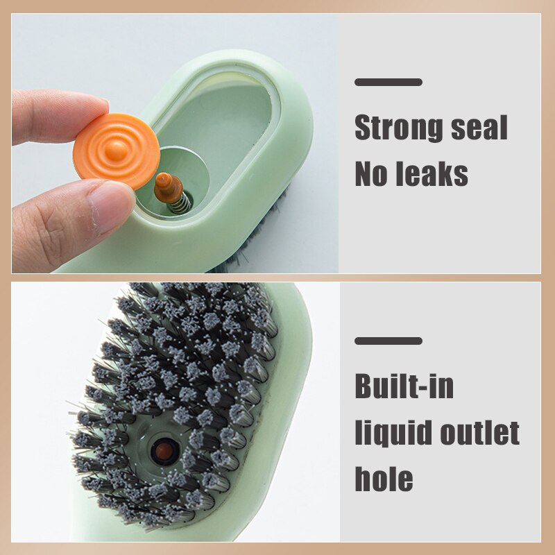 Automatic soap cleaning soft brush