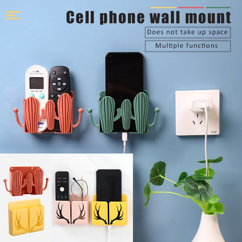 Creative mobile phone charging rack storage rack