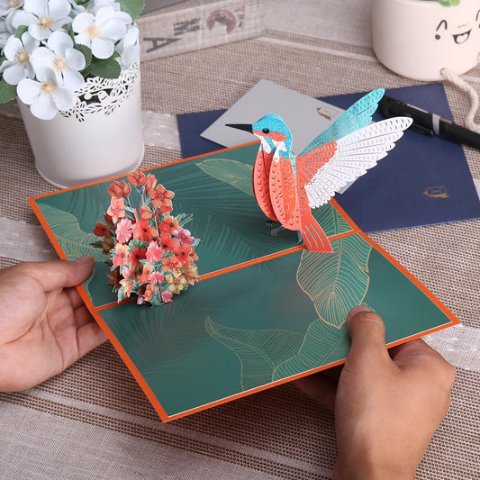 Mother's Day Hummingbird Pop Up Card