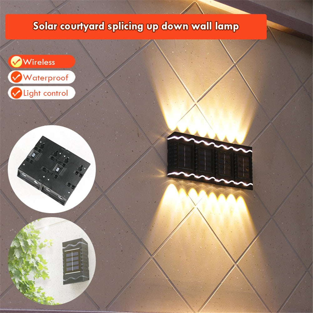 LED solar wall light balcony light