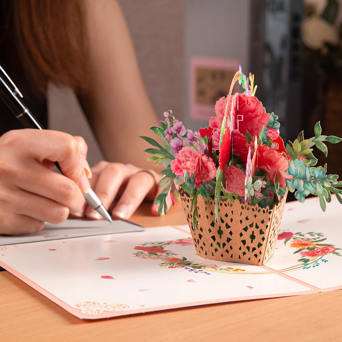 Flower Basket Pop-Up Card