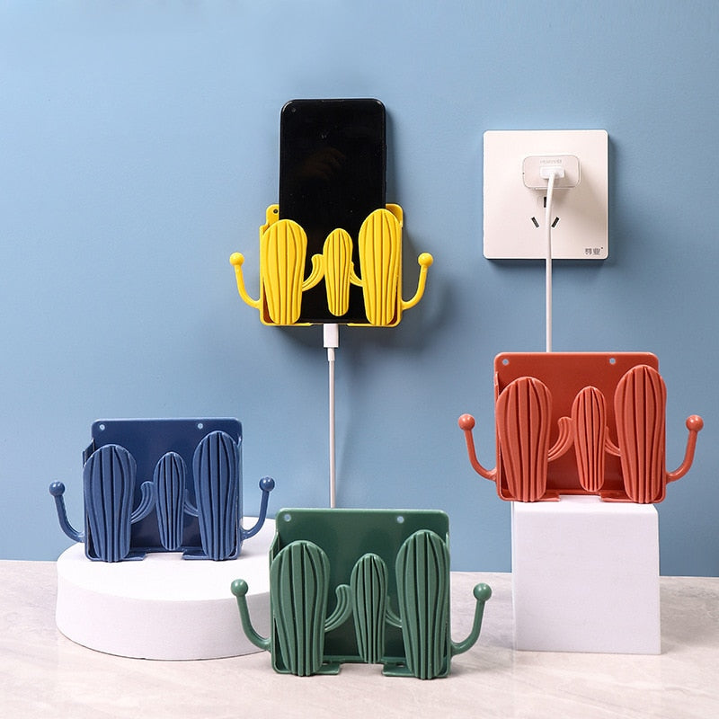 Creative mobile phone charging rack storage rack